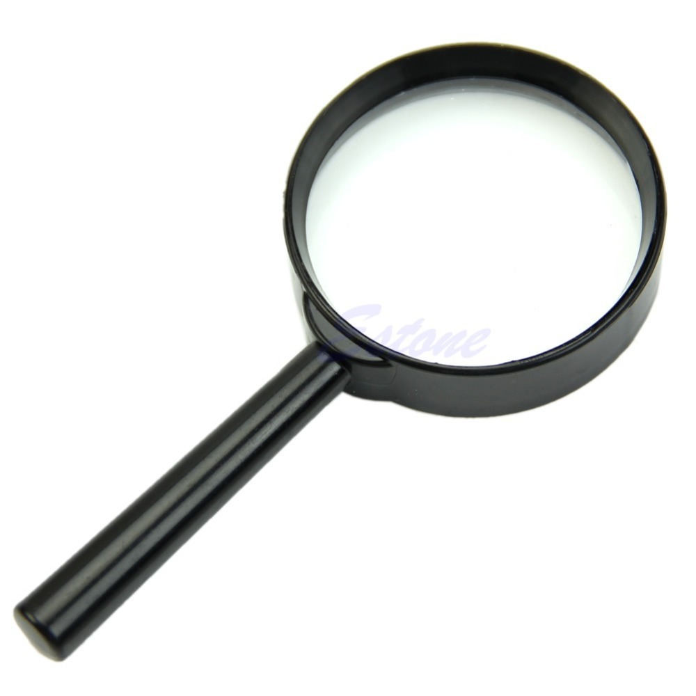 A96 Free Shipping 5X 50mm Hand Held Reading Magnifier Magnifying Glass Lens Jewelry Loupe Zoomer