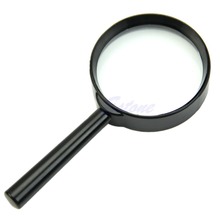 A96 Free Shipping 5X 50mm Hand Held Reading Magnifier Magnifying Glass Lens Jewelry Loupe Zoomer