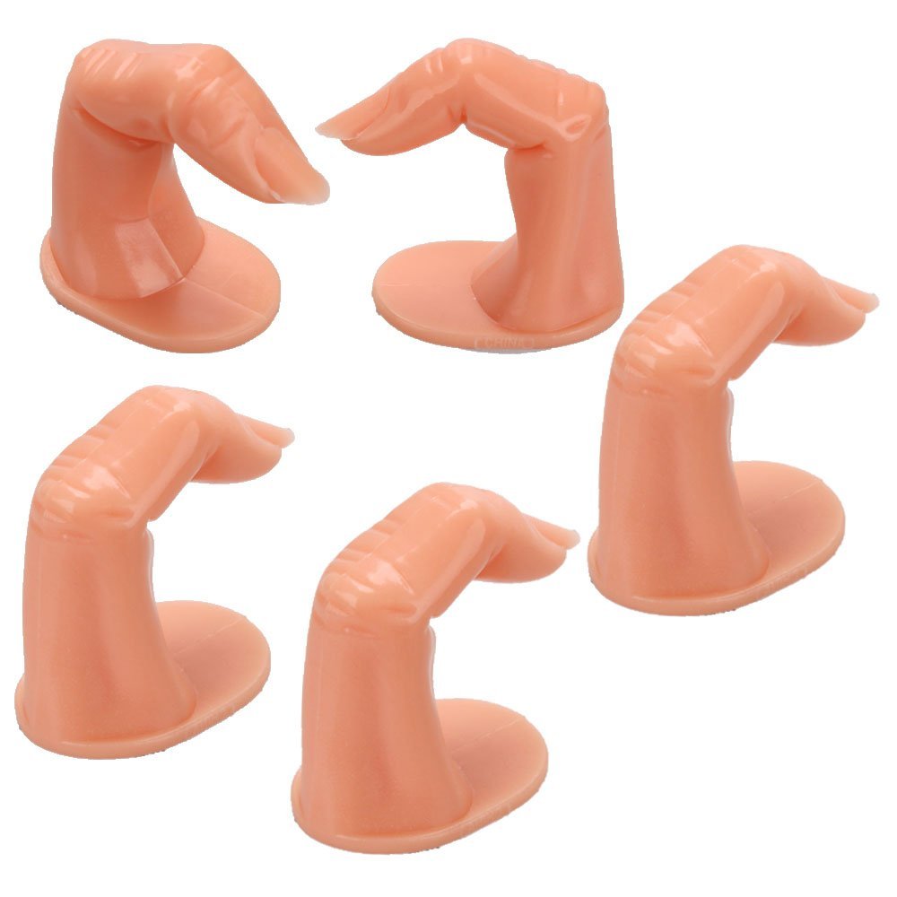 Training Trade Opi Uk 5 Pcs Uk Acrylic Uv Gel Nail Art Flase Practice Finger Training Decoration Tool