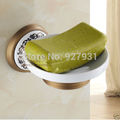 Free Shipping Wholesale And Retail New Antique Brass Soap Dish Holder Bathroom Soap Tray Soap Organizer