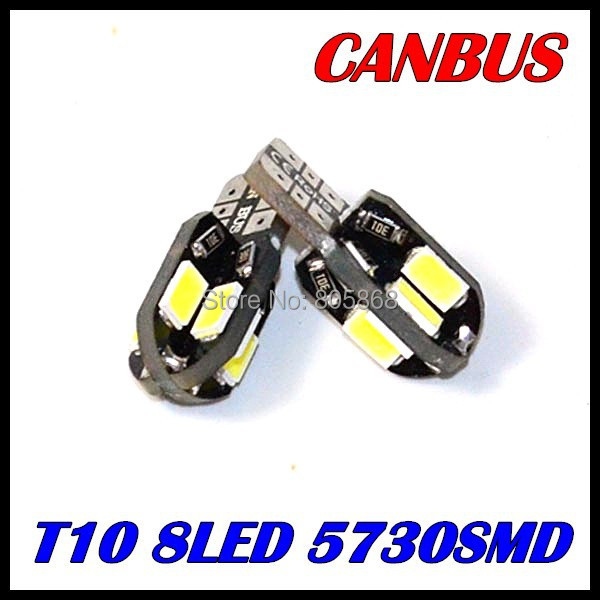     100x  T10 Canbus   w5w 194 5730 5630 8      