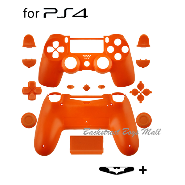 Replacement Cover For DualShock 4 PlayStation Controller Matte orange Housing Shell Case