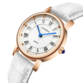 2016 New Fashion famous brand genuine leather strap women watches quartz analog wrist watch relogio feminino