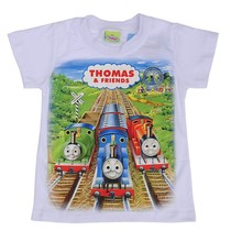 t-shirt children Nova baby & kids clothing printed cartoon thomas boys summer short sleeve comfortable t shirts.