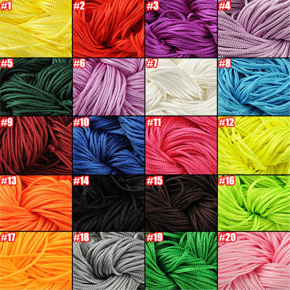 30m nylon thread//cord in various colors 1mm for Shamballa Beads or jewel making