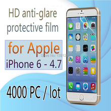 4000 pcs / lot – HD screen protector for iPhone 6 (4.7 inch ) clear screen protective film screen guard – With retail packaging