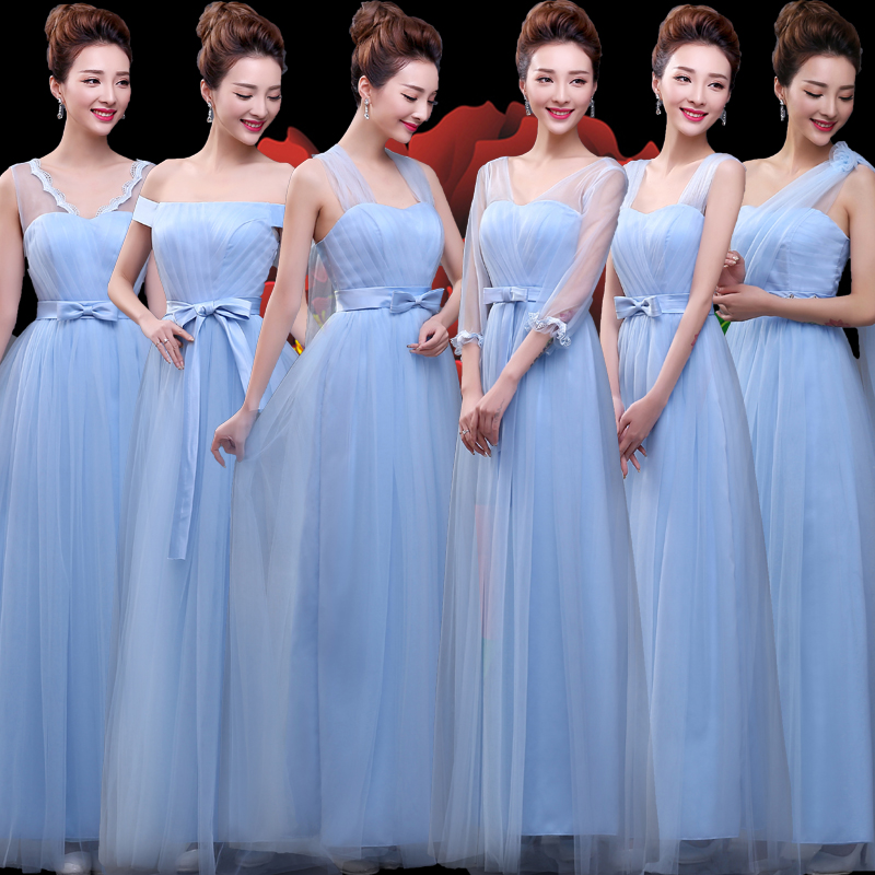 Compare Prices on Light Blue Bridesmaid Dresses Online Shopping/Buy