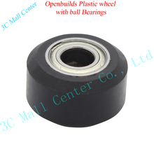 10pcs/lot Openbuilds Plastic wheel with ball Bearings Passive Round wheel Idler Pulley Gear perlin wheel For 3D Printer