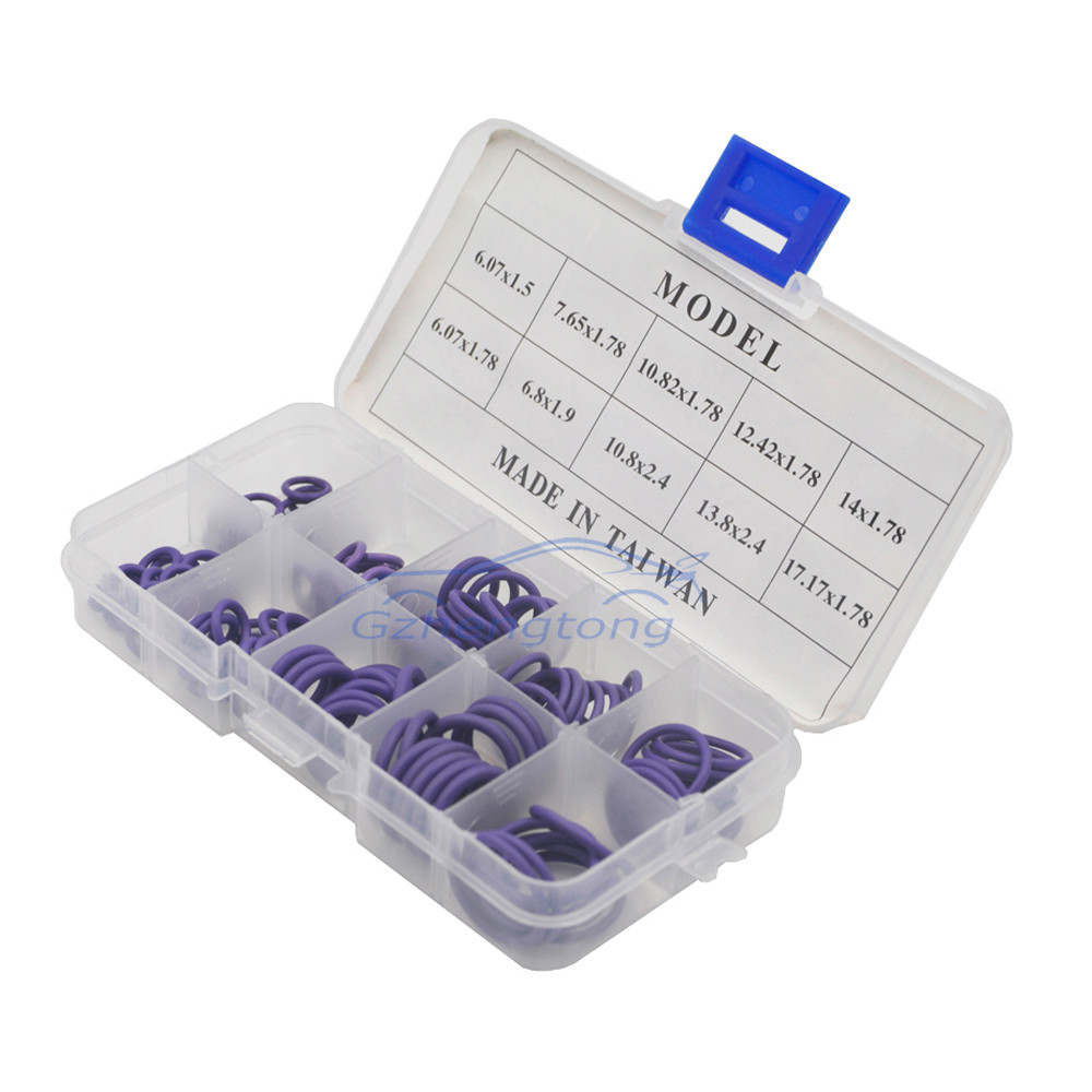 Purple-125Pcs-HNBR-Car-Van-Air-Conditioning-Rubber-Washer-O-Ring-Seal-Assortment-Set-Free-shipping (2)