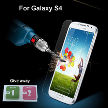 For Samsung S4 Clear Front Tempered Glass Screen Protector Shield Protective Film Cover For Samsung Galaxy S4 i9500 SIV 0.26mm