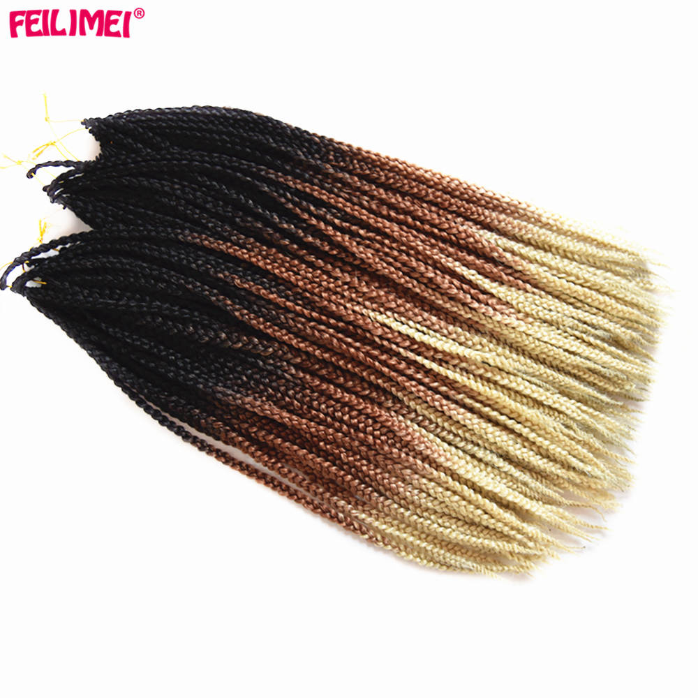 Feilimei Ombre Blonde Freestress Braiding Hair Extensions
