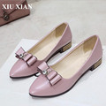 Sweet Korean Spring Ladies Flats Butterfly Pink Black Ballerina Flats Shoes Women Comfortable Slip on Ballet