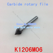 Cabeza 12 mm, desbarbado herramientas, rebabas del carburo, desbarbado con un archivo, acero de tungsteno rebabas, modelo : K1206M06