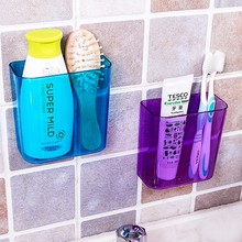 New Wall Mounted Type Sponge Holder Kitchen Storage Holder Bathroom Shelves for Bathroom Sundries ShelvesBox Accessories