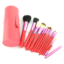 Make Up Brushes 12 PCS MakeUp Brush Cosmetic Set Eyeshadow wood Brush Blusher Tools with Holder