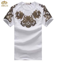Plus Size Summer Style Floral T Shirt Men 5XL Sport Hip hop T Shirt Short Sleeve