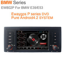 Car DVD Player AutoRadio Stereo with Pure Android 4.2 os GPS Sat Navi Bluetooth IPOD For For BMW E39 E53 5 X5 Ewaying EW802P