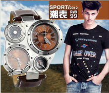 Caliente la venta 2014 ocasionales de moda oulm relojes hombres lujo marca analog deportes reloj militar alta calidad cuarzo relogio masculino