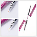 1Pc Double ended Nail Art Liner Brush Ultra thin Line Drawing Pen Rhinestone Nail Art Brush