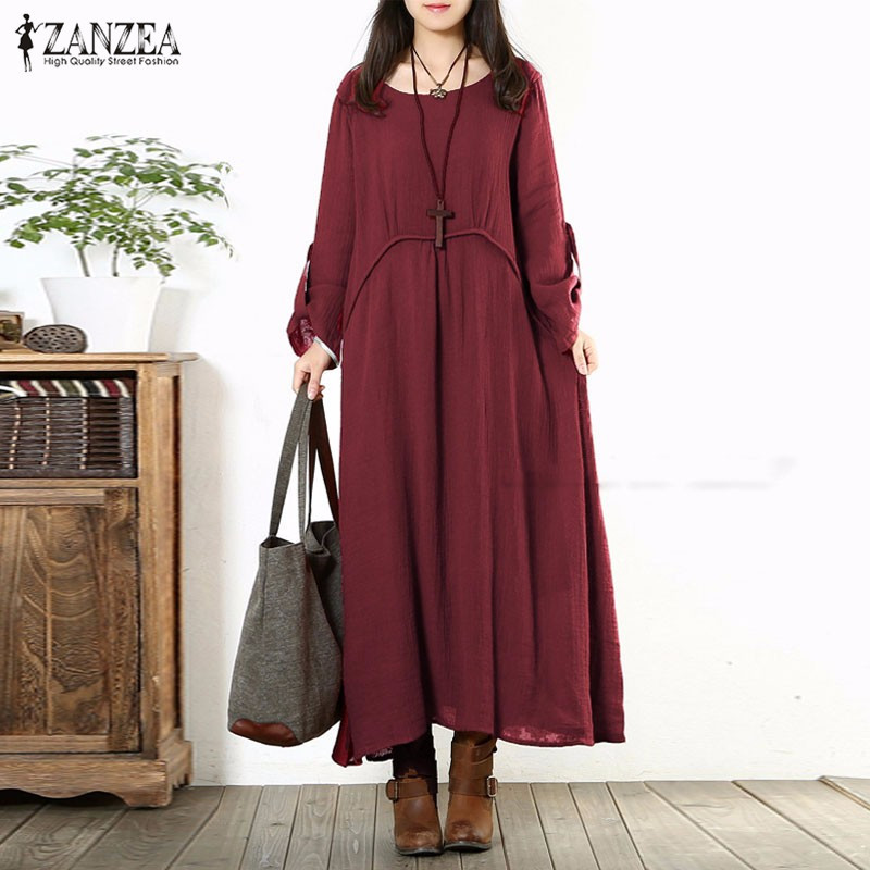 oversized long dress