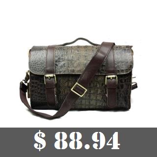 Vintage Genuine Leather Cowhide Crazy Horse Men Business Handbag