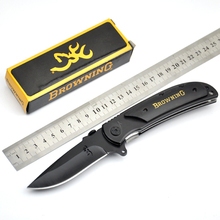 browning knife 338 big CAMPING HUNTING knife SURVIVAL POCKET KNIFE FOLDING BLADE knives 21 5cm Multifunctional