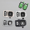 1PCS Gold Black White Silver Rear Camera Cam Lens Lid Back Cover Flash Adhesive For Samsung