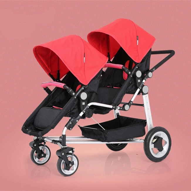 High Quality & Cheap Double Kids Strollers In Red,Pink