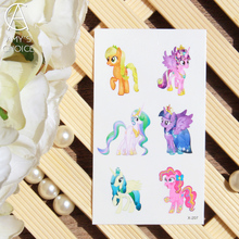 My Little Pony Luna Child Temporary Tattoo Body Art Flash Tattoo Stickers 10.5X6cm Waterproof Tatoo