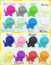 NEW!!! Silicone Teething Lion Necklace silicone Teething Pendant Jewelry King of the Monsters silicone necklace Free shipping