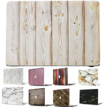 Wood Grain Pattern Hard Case for apple Macbook Air 11 12 13 Pro 13 15 or Retina Matte Laptop Protective Marble Cover Shell
