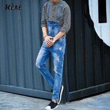 Jeans Men Ripped Skinny Brand New 2016 Men Designer Jeans Hip Hop Pants Denim Overalls Mens Overalls Fashion