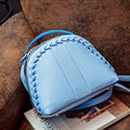 Trendy New Knitting Ornament Preppy Style Backpack Women Solid Color Fashion Casual Small Shoulder Bag Korean
