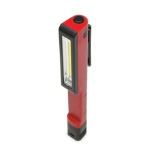 Bright Mini LED Inspection Light Lamp Pen Shape Pocket Clip Work Hand Torch Flashlight