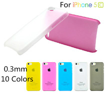 Candy color Silicon phone case Multicolor 0.3mm Ultrathin Transparent Phone Cover Case for iPhone 5c Free Shipping