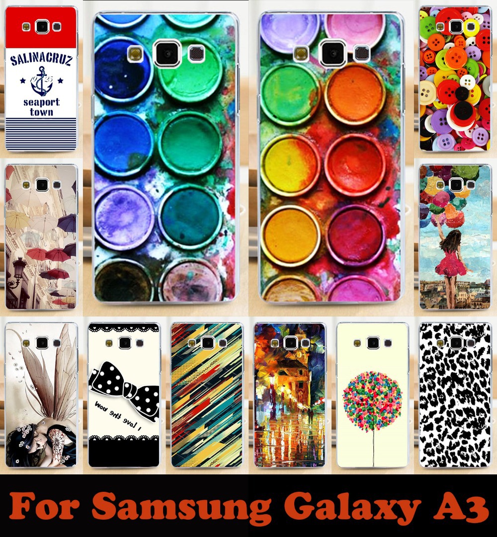 Hot Fashion painted mobile phone case hard Back cover Skin Shell for samsung Galaxy A3 A300