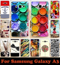 Hot Fashion painted mobile phone case hard Back cover Skin Shell for samsung Galaxy A3 A300 A3000 A3009 free shipping
