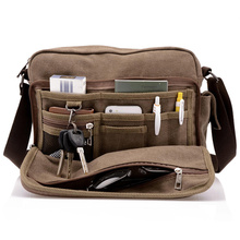 new 2014 men’s messenger bags High quality canvas multifunction shoulder bag for men travel business Preppy casual style