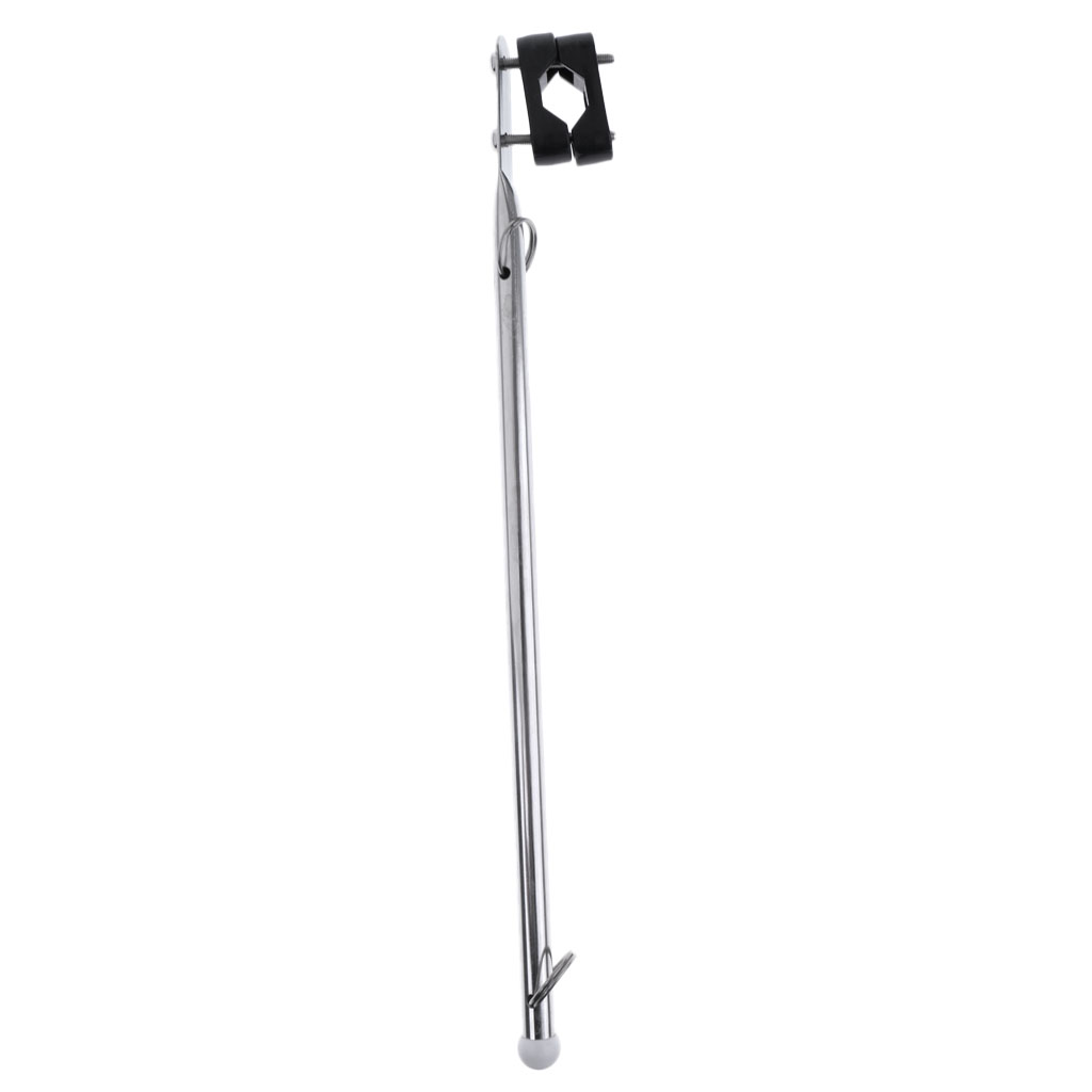 15 Inch Stainless Steel Marine Flag Staff Pole Rail Mount For Yachts Boats !