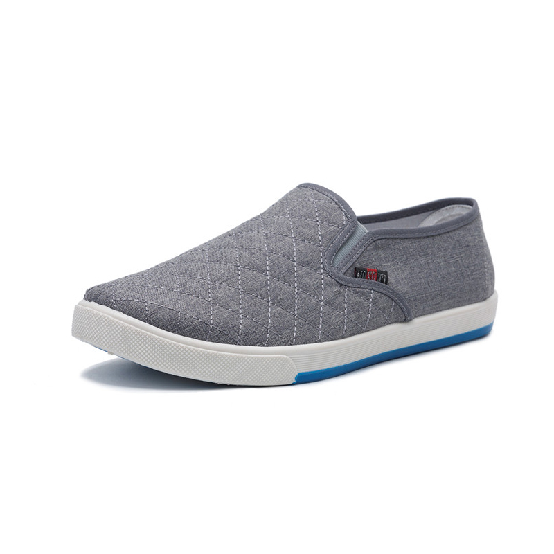 Aliexpress.com Comprar M H Marca 2016 Nueva Alpargatas de Lona Casuales Para Hombre de Gran Tamaño zapatos de Punta Redonda Pisos resbalón de los Hombres
