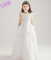 Brand New Girl Dress Casual Kids Clothes 2016 Summer Sleeveless Wedding Party Dresses For Girls Baptism
