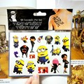 Beckham Minion Toy Waterproof Temporary Tattoos 17 10 cm Body Art Flash Cartoon Children Tatoo Despicable