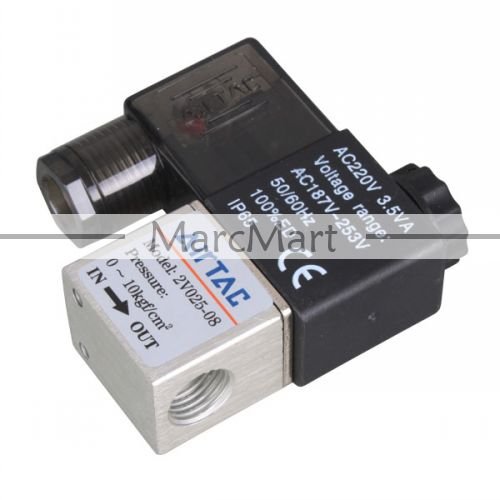 Купить 20 * 2 ходовой электромагнитный клапан 2v025-08 dc 12v 2 позиция ...
