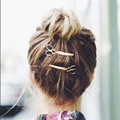 2016 Gold Silver Plated Cute Scissors Shaped Hairpins Hair Jewelry Head Accessories Clip Hair Pin for