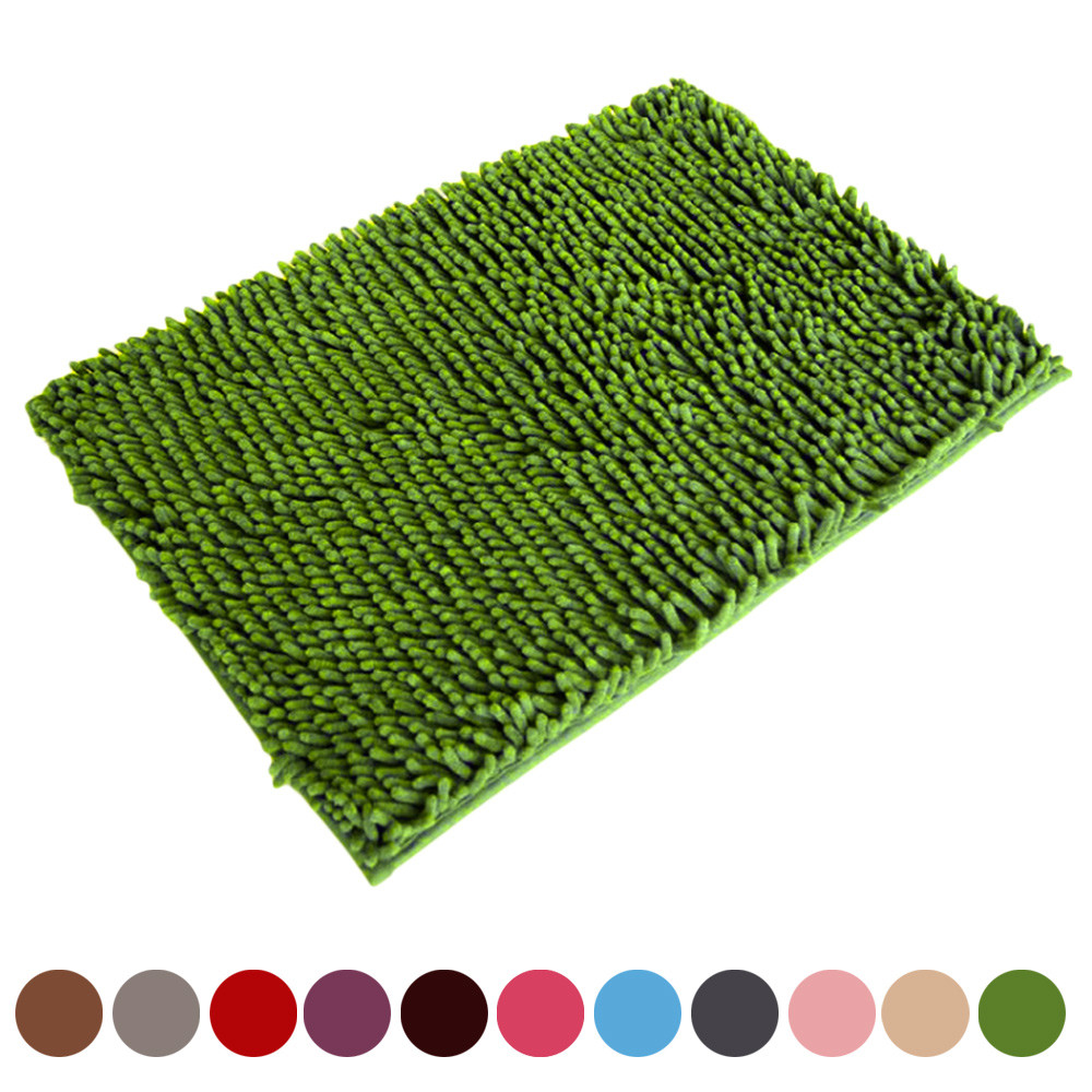 Soft Shaggy Non Slip Absorbent Bath Mat Bathroom Shower Rugs Carpet Vovotrade