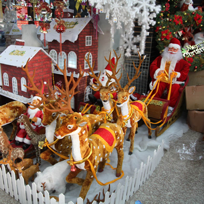 christmas decoration large christmas sleigh pulled by christmas decoration large christmas sleigh pulled by