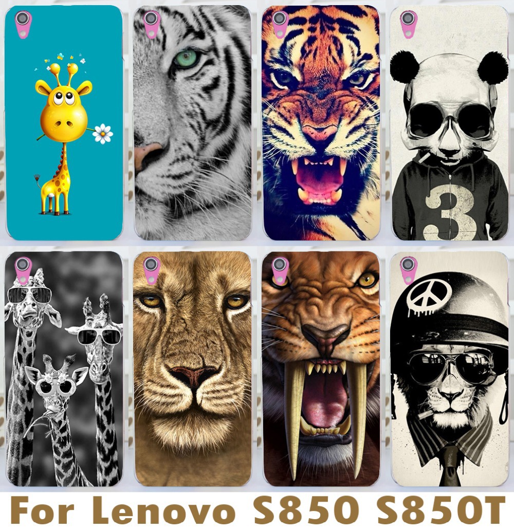 2015 New Arrival Brilliant Tiger Skin Shell Mobile Phone Case For Lenovo S850 S850t Lovely Deer