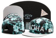 New brand C&S ALOHA CAP Green flower adjustable baseball cap snapback hat sports hip hop adult sun active cap for men women bone