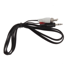 1/8″ 3.5mm Plug Jack to 2 RCA Male Stereo Audio Y adapter Adaptor cable Kabel
