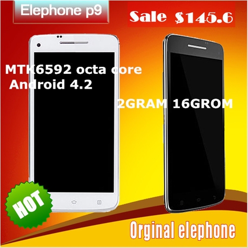 Original smartphone Elephone P9 MTK6592 Octa core Android 4 4 5 0 3GRAM 16GROM GPS 3G